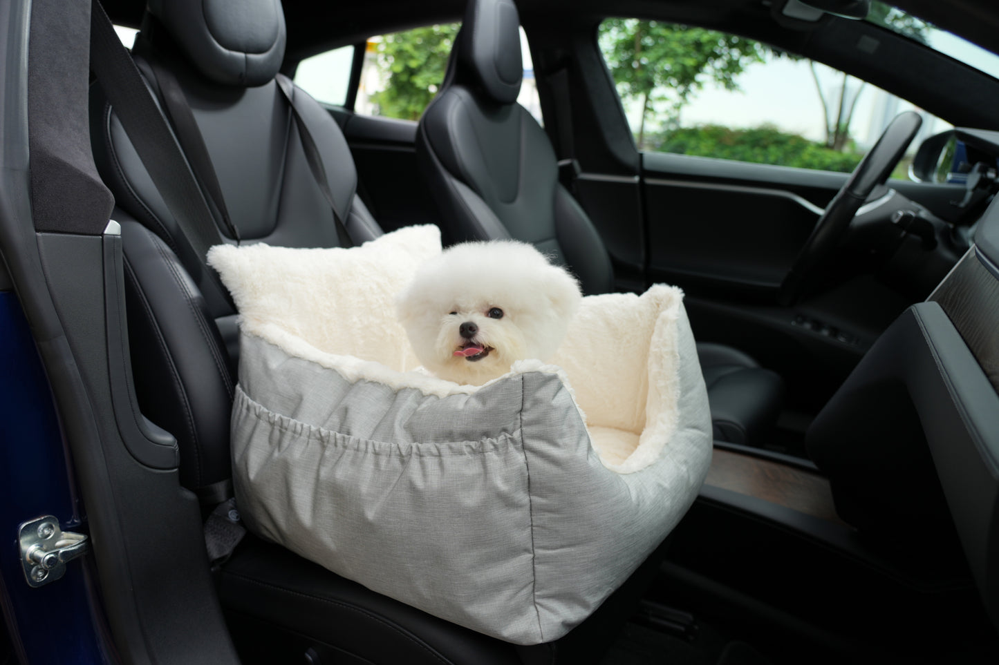 Light Gray - Small Dog Car Seat